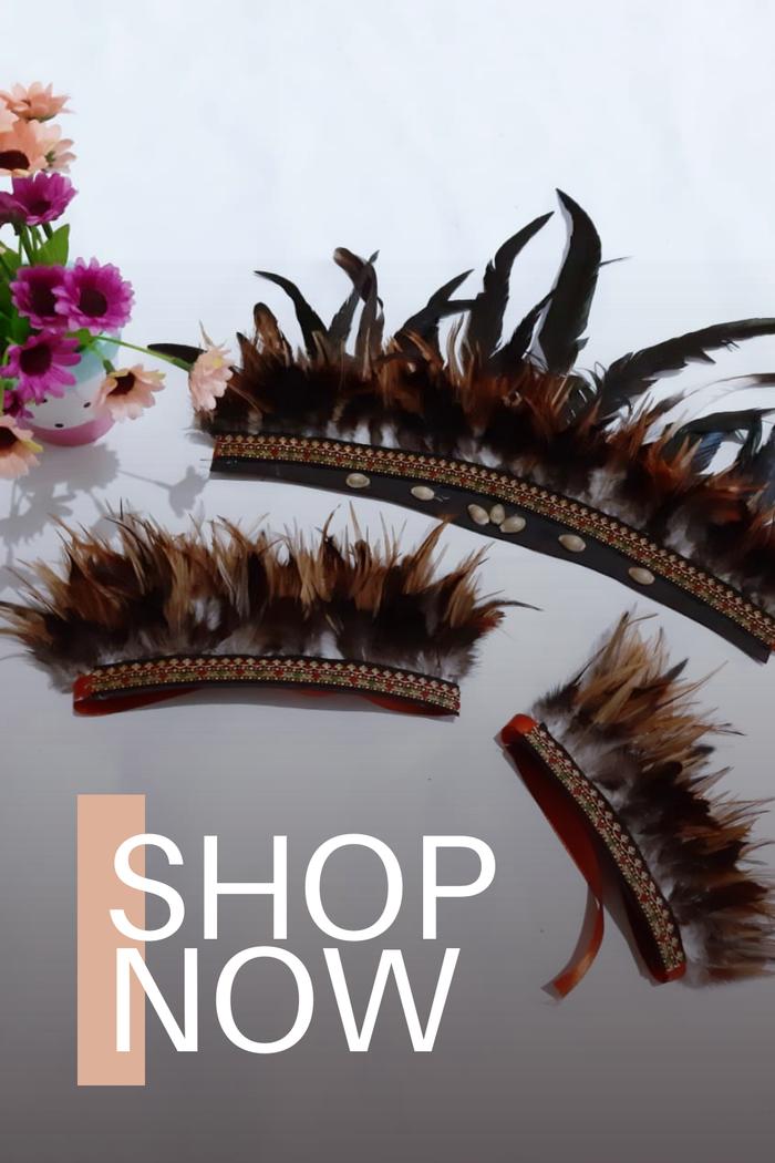 Aksesoris bulu papua - aksesoris adat papua