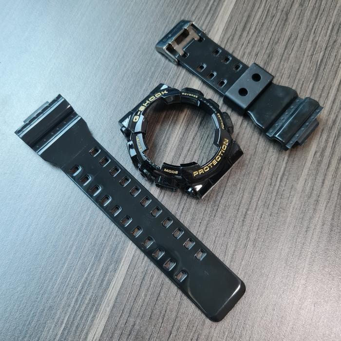 BNB BEZEL STRAP G-SHOCK GA-100 GA-110 GA-120 GD-100 BLACK GLOSSY