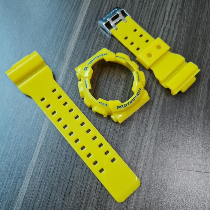 BNB BEZEL STRAP G-SHOCK GA-100 GA-110 GA-120 GD-100 KUNING GLOSSY