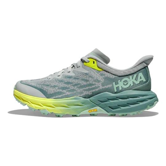 Sepatu Hoka Women Speedgoat 5 Grey Green Original Store Guarantee
