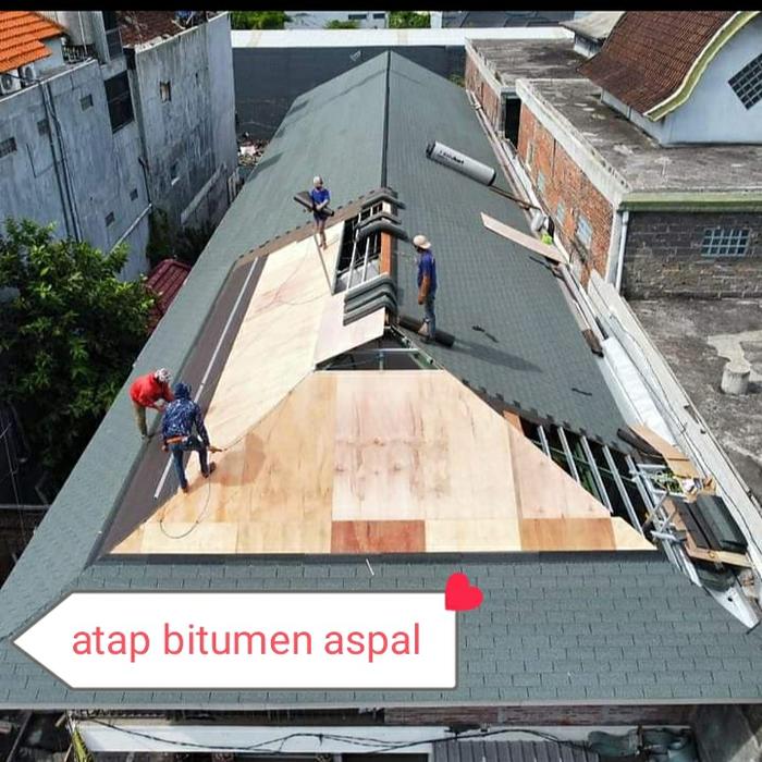 ANUGRAH MEDIA BAJA Pemasangan Atap Bitumen Aspal CTI Rangka Baja Ringan C75mm + Reng 0.40mm + Triple