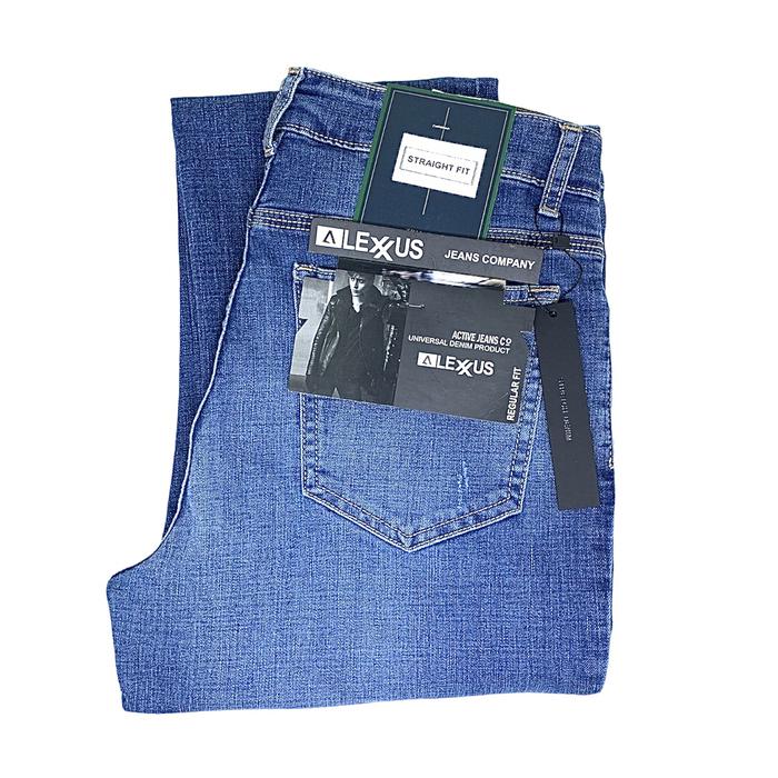 Celana Pria Jeans Stretch LEXUS Jeas Company Warna Blue Jeans-Regula F