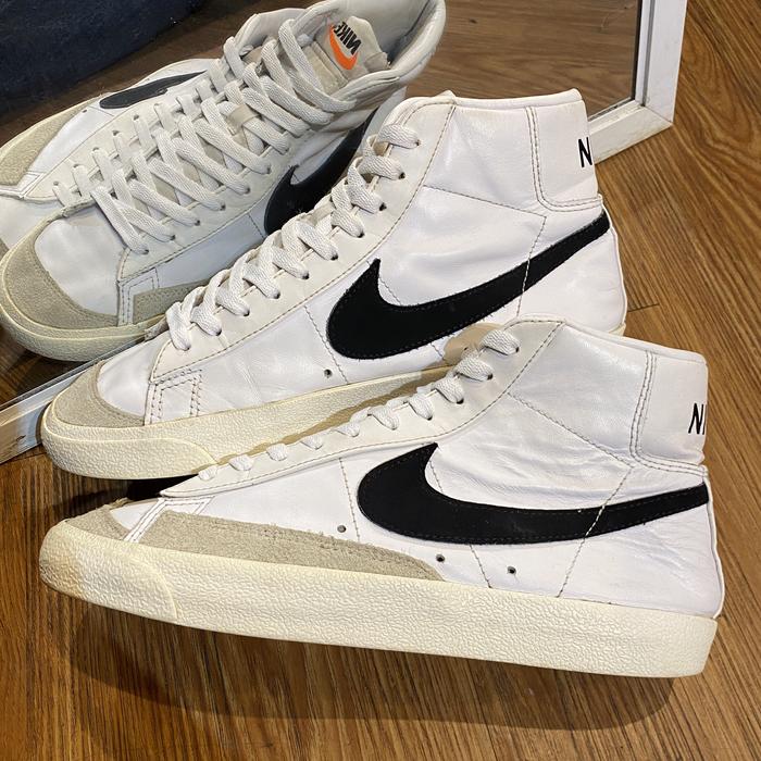 Nike blazer mid 77 vintage white black ori - sneakers second market