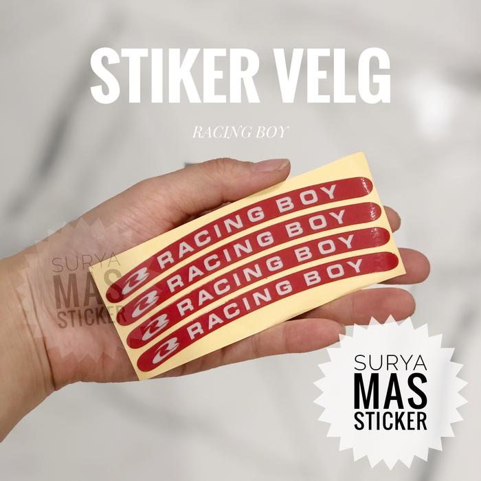 stiker velg motor racing boy