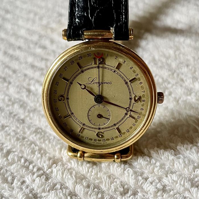 Jam Vintage Longines Pointer Date Subsecond not OMEGA ORIS HAMILTON
