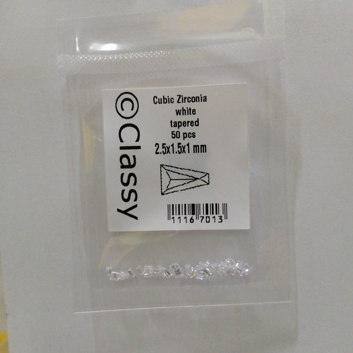 Cubic zirconia 2.5x1.5x1 mm