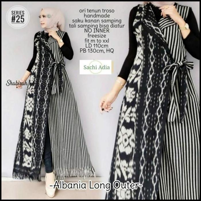 long outer/long outer muslim/baju wanita/batik kalimataya/Albania #2