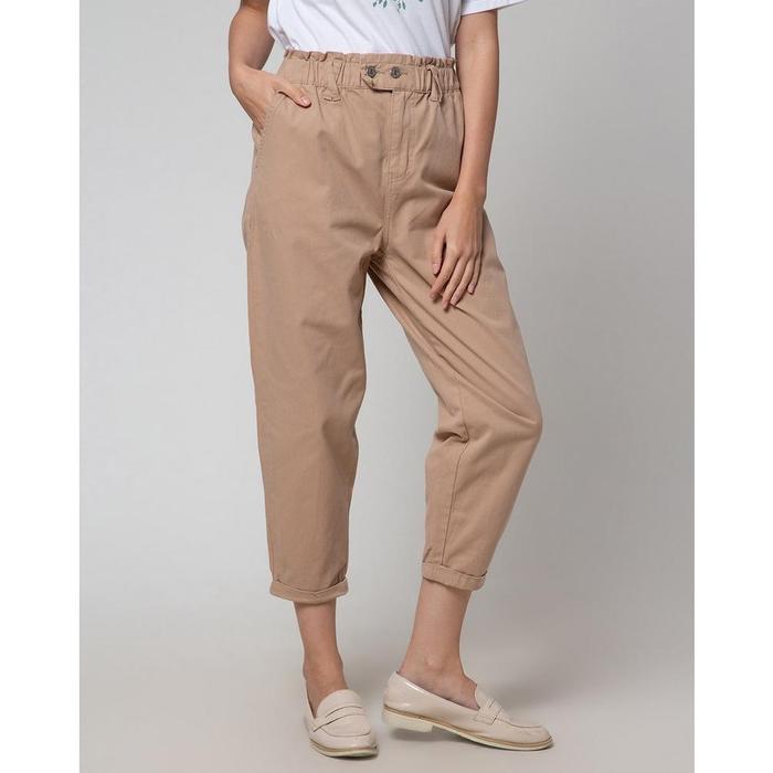 Details Celana Panjang Paper Bag Pants With Tappered Wanita 114985653