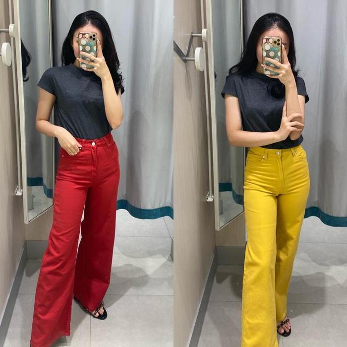 hnm wide high waist jeans sale