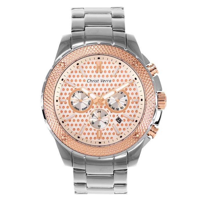 Jam Tangan CHRIST VERRA Pria Original CV 71060G-15 SLV