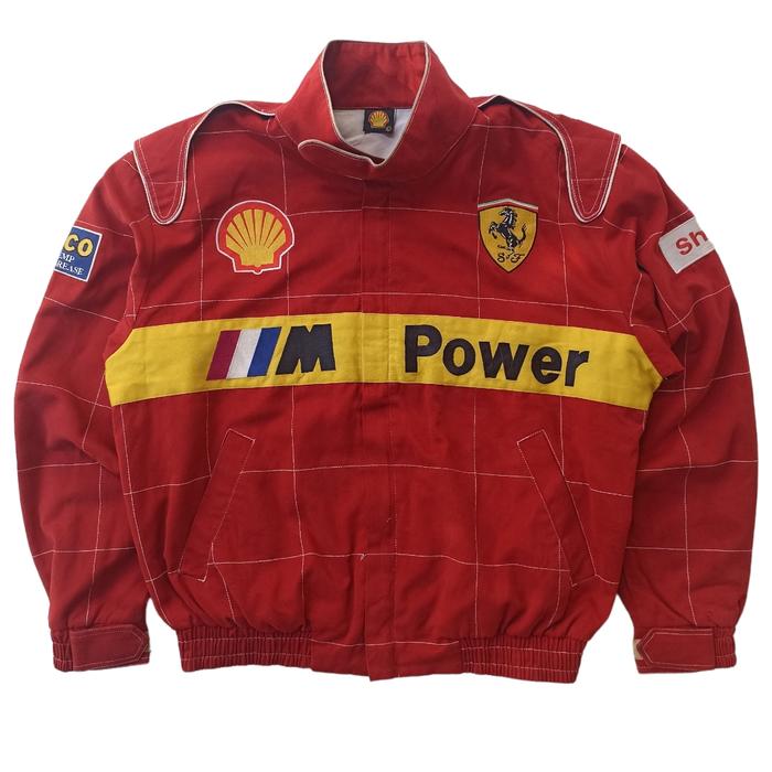 Jaket Racing Vintage F1 Ferrari Shell not Porsche AMG Honda TRD