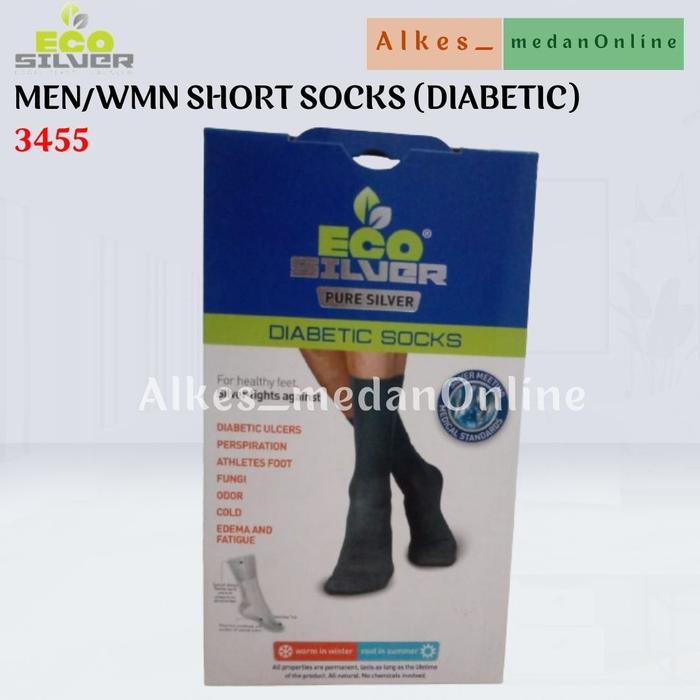 Eco Silver Kaos Kaki Diabetes Socks Anti Luka + Bau / 3455