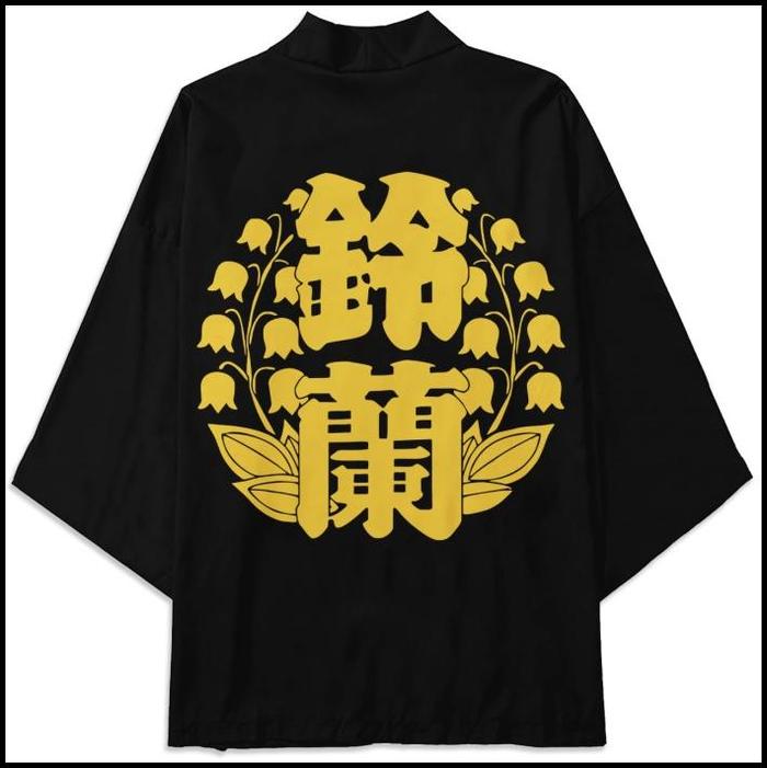 Kimono Suzuran High School Logo Gold Fullprint Premium Unisex best