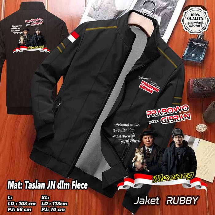 JAKET PEMENANGAN PRABOWO GIBRAN / JAKET PRABOWO GIBRAN / WINTER RUBBY