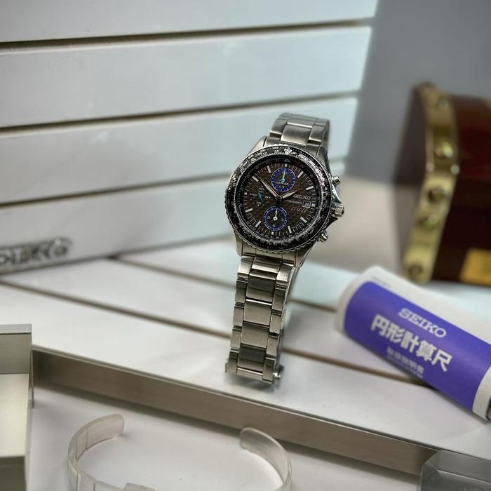 Jam tangan langka Seiko Flightmaster ANA Airways Cal. 7t92