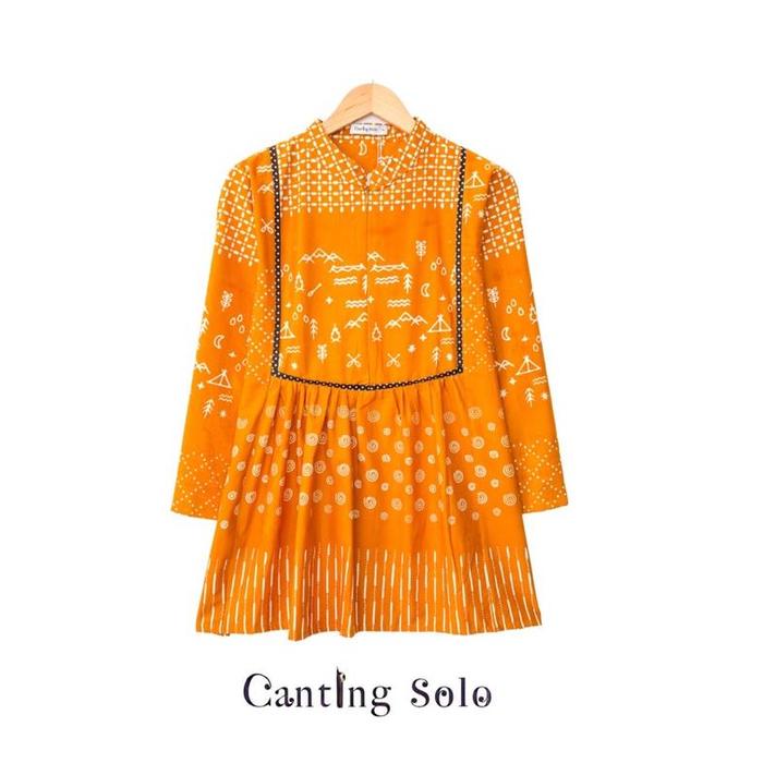 Batik Sanna Blouse Kantor Kerja Wanita Hijab jumbo Bigsize Batik