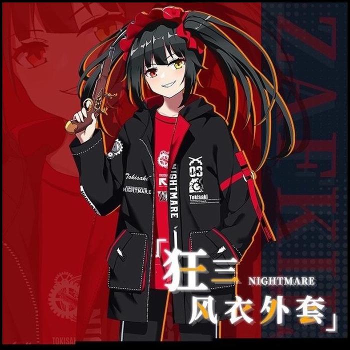 Tokisaki Kurumi Jacket Date A Live Cosplay Anime Jaket Jepang termurah