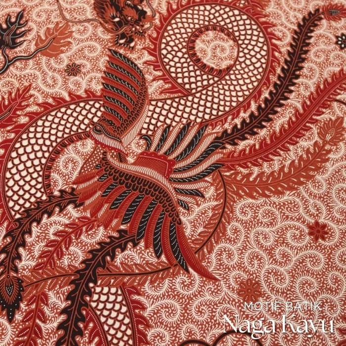 Kain Batik Meteran Potongan Motif Naga Kayu