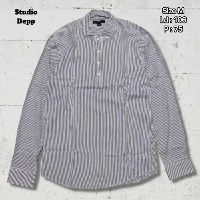 Kemeja Panjang Sanghai Studio Depp Salur Original Second Preloved