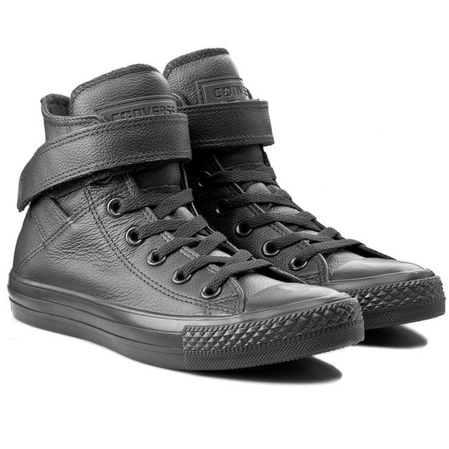 CONVERSE CT BREA HIGH BLACK LEATHER SIZE 35 INSOLE 22CM