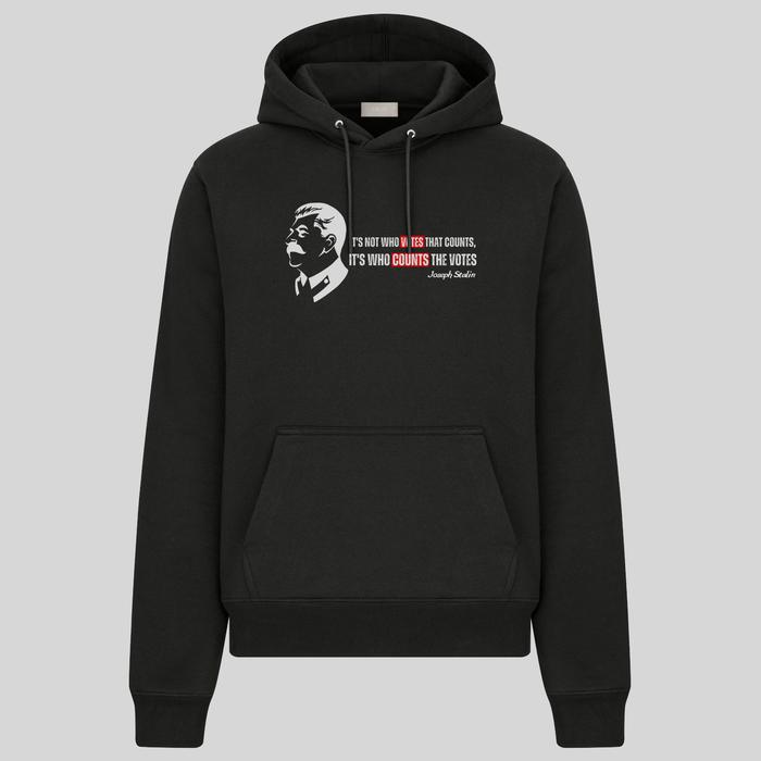 Hoodie Sweater Joseph Stalin Quote Who Counted Pilpress fleece switer