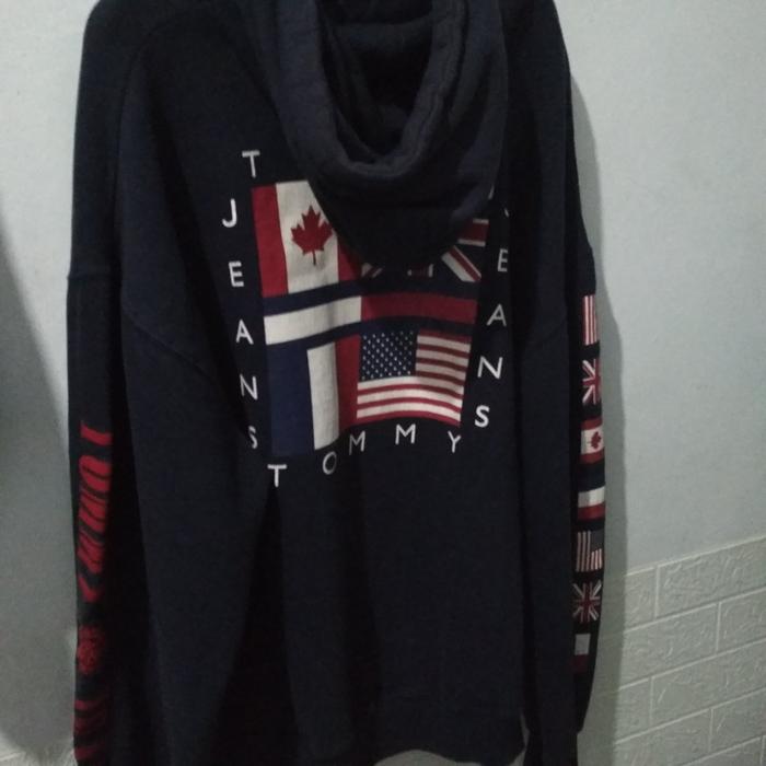 hoodie tommy big flage hoodie tommy jeans