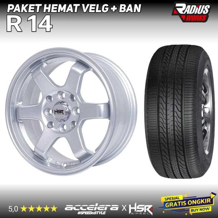 Paketan Velg dan Ban Ring 14 Karimun Agya Calya Dll