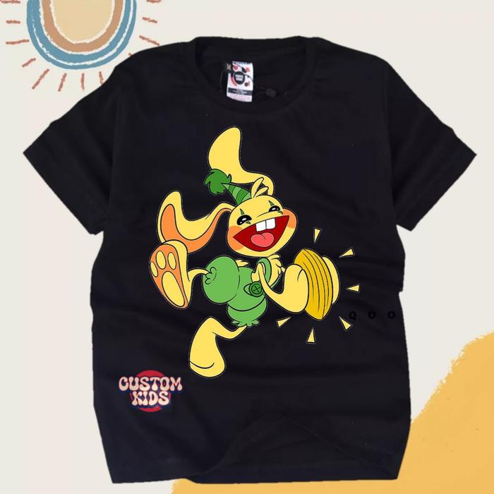 Kaos anak Bunzo bunny poppy playtime smiling critters karakter