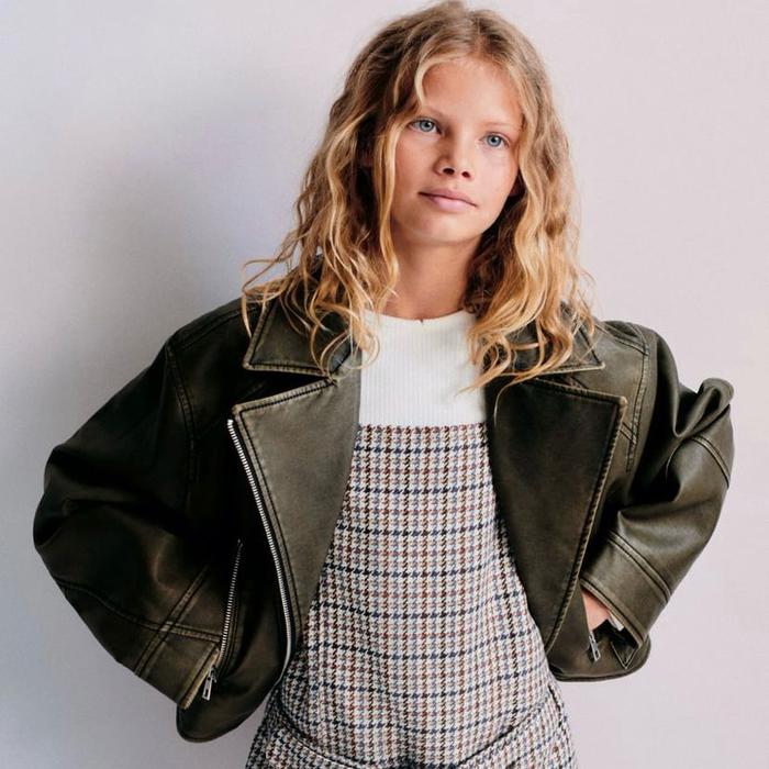Fadded biker jacket Zara kids