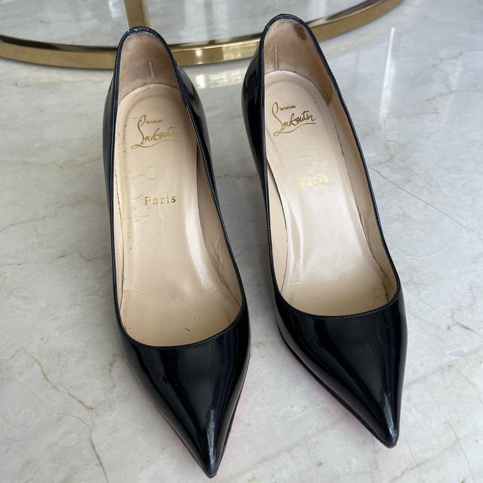 PRELOVED! Christian Louboutin Shoes Black patent size 38