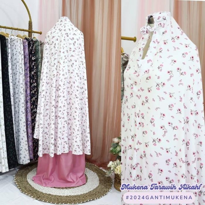 Mukena rayon dewasa jumbo motif Miya model syari