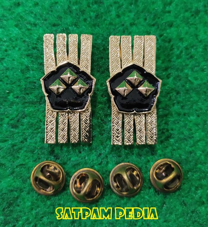 Monogram Kerah PNS Polri Gol 4C - Pin Kerah PNS Polri Gol 4C