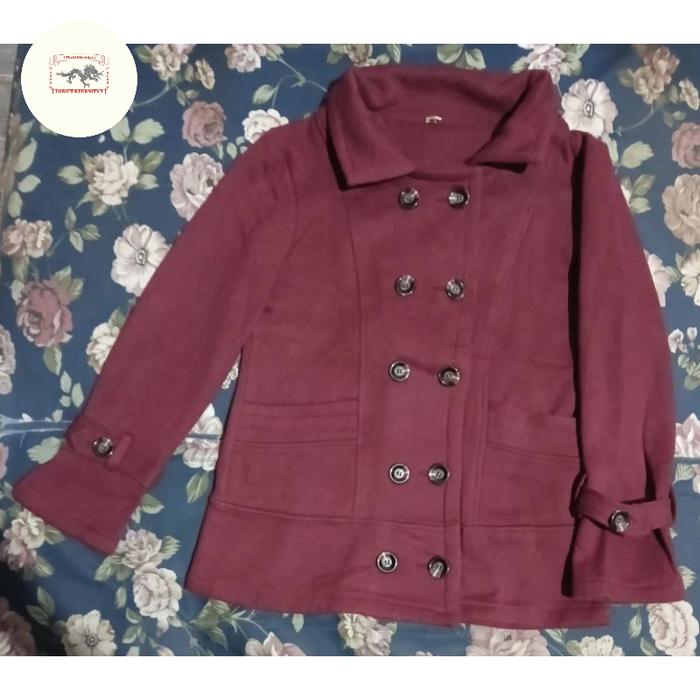 Blazer Jaket Coach Maron Second