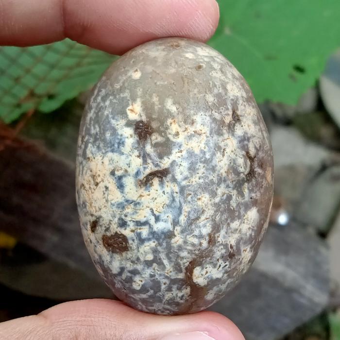 Batu Cimpago Biru Ujung Tanjung ( Bahan Akik - bukan bacan )