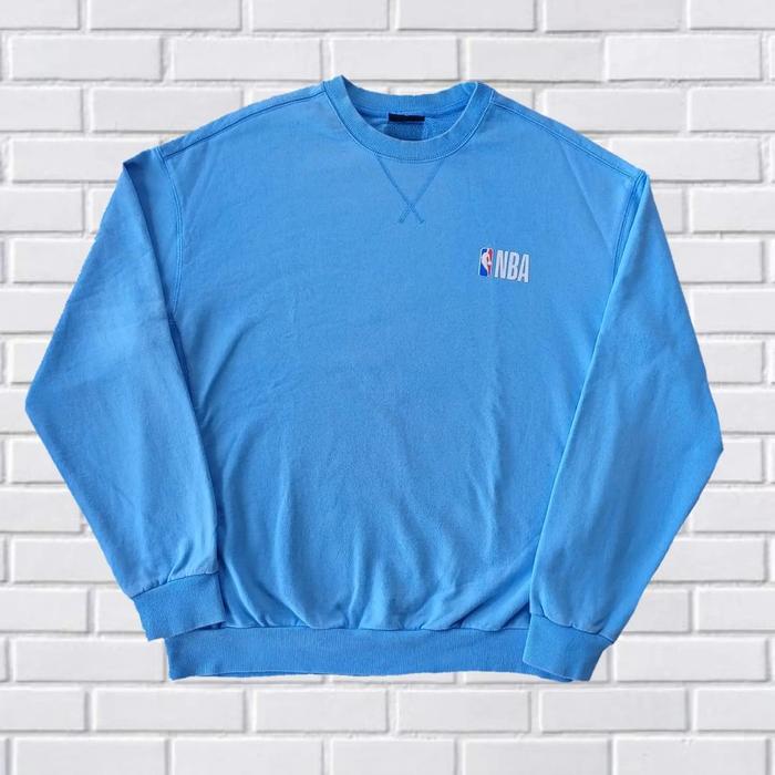 CREWNECK NBA SOFT BLUE ORIGINAL, SIZE XL, SECOND BRANDED) CN0141