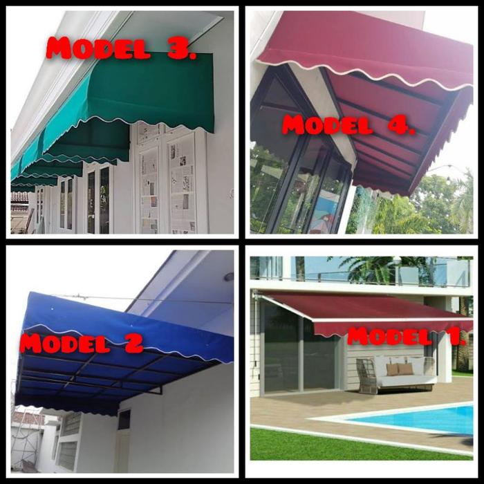 atap kanopi membrane model rumbay tinggal pasang