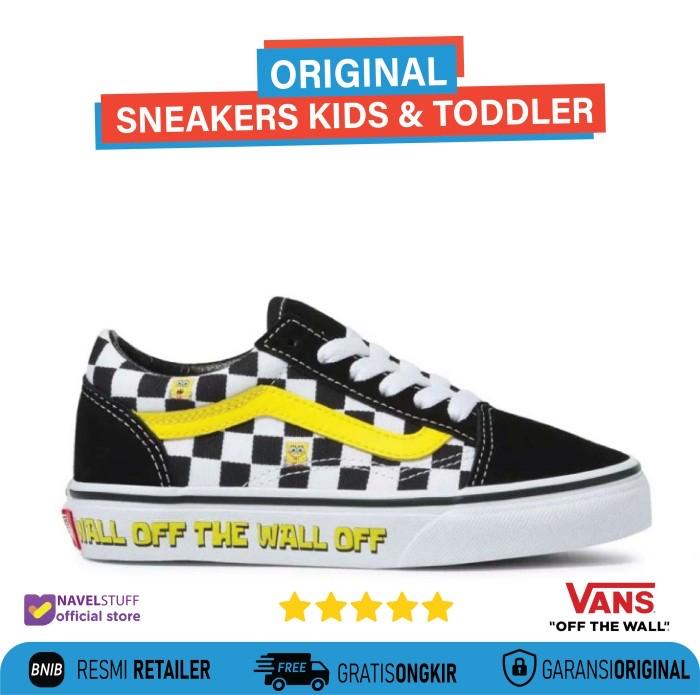 VANS Old Skool Toddler/Kids x Spongebob Chekerboard Sepatu Anak