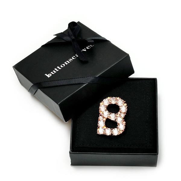 BUTTONSCARVES Orlin Brooch - Rose Gold