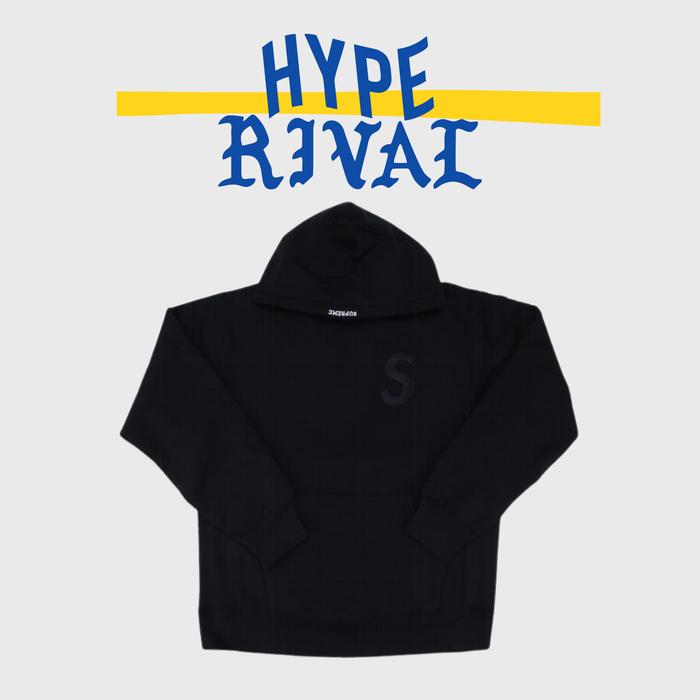 Supreme Tonal S Logo Hoodie Black (100% Original)