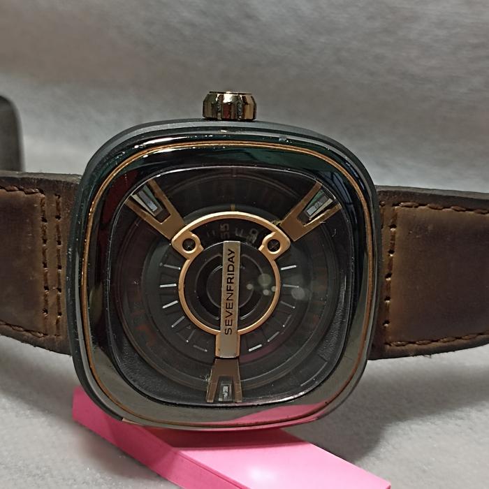 Jam Pria Automatic NET SF-M2/02 Brown Dial Tone