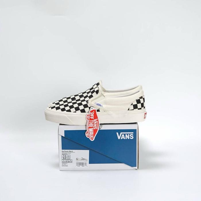Original Vans Slip On Vault Og Lx 2016 Checkerboard Black White