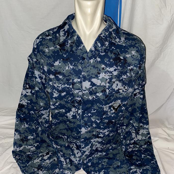Kemeja BDU PDL Loreng digital US Navy AL Amerika full patch (5)