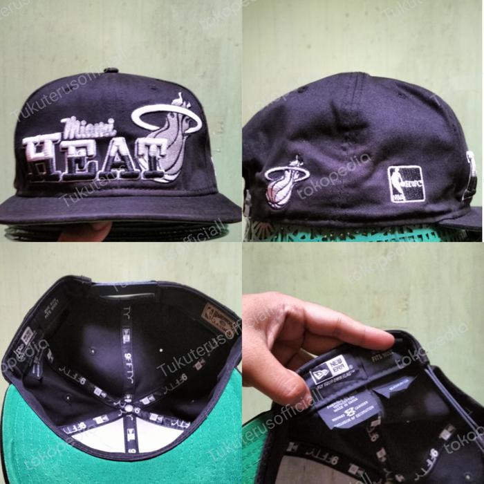 topi Miami heat big logo NBA x Newera