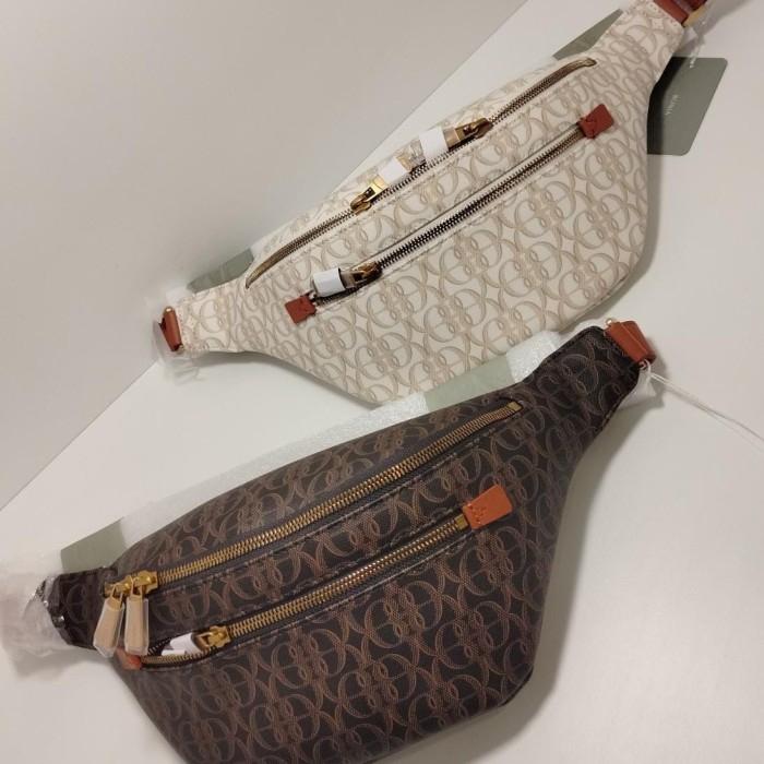 Tas bonia original motif logo Bb model tas pinggang