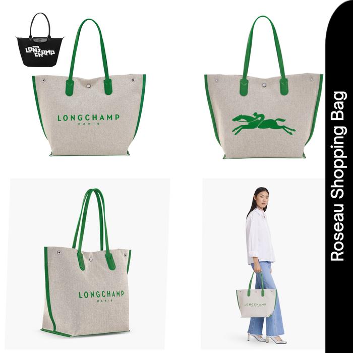 Roseau / Essential Shopping bag L in Green