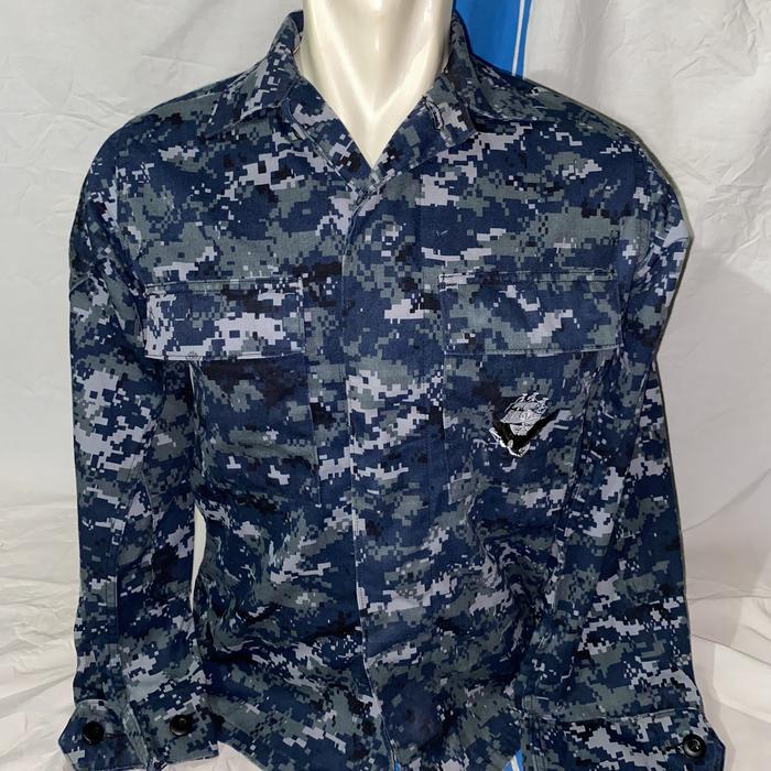 Kemeja BDU PDL Loreng digital US Navy AL Amerika full patch (6)