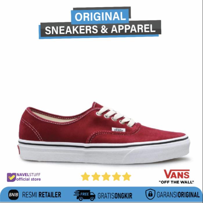 VANS Authentic Corduroy Rumba Red/White