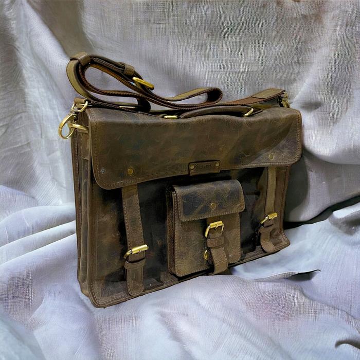 Genuine Leather Messenger Bag local pride