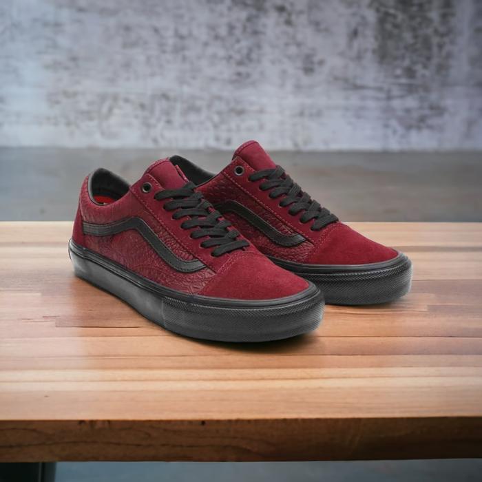 Sepatu Vans Old Skool Skateboarding Breana Geering Port Black Original