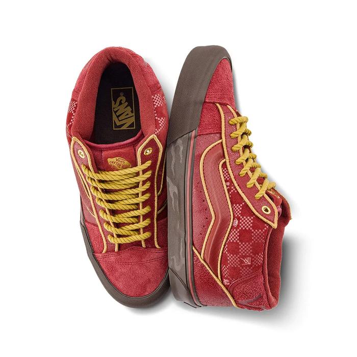 VANS KNU MID SKOOL YEAR OF THE DRAGON 'DARK RED'